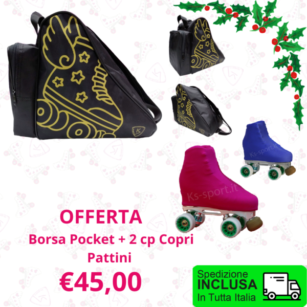 Offerta borsa pocket + 2 copri pattini